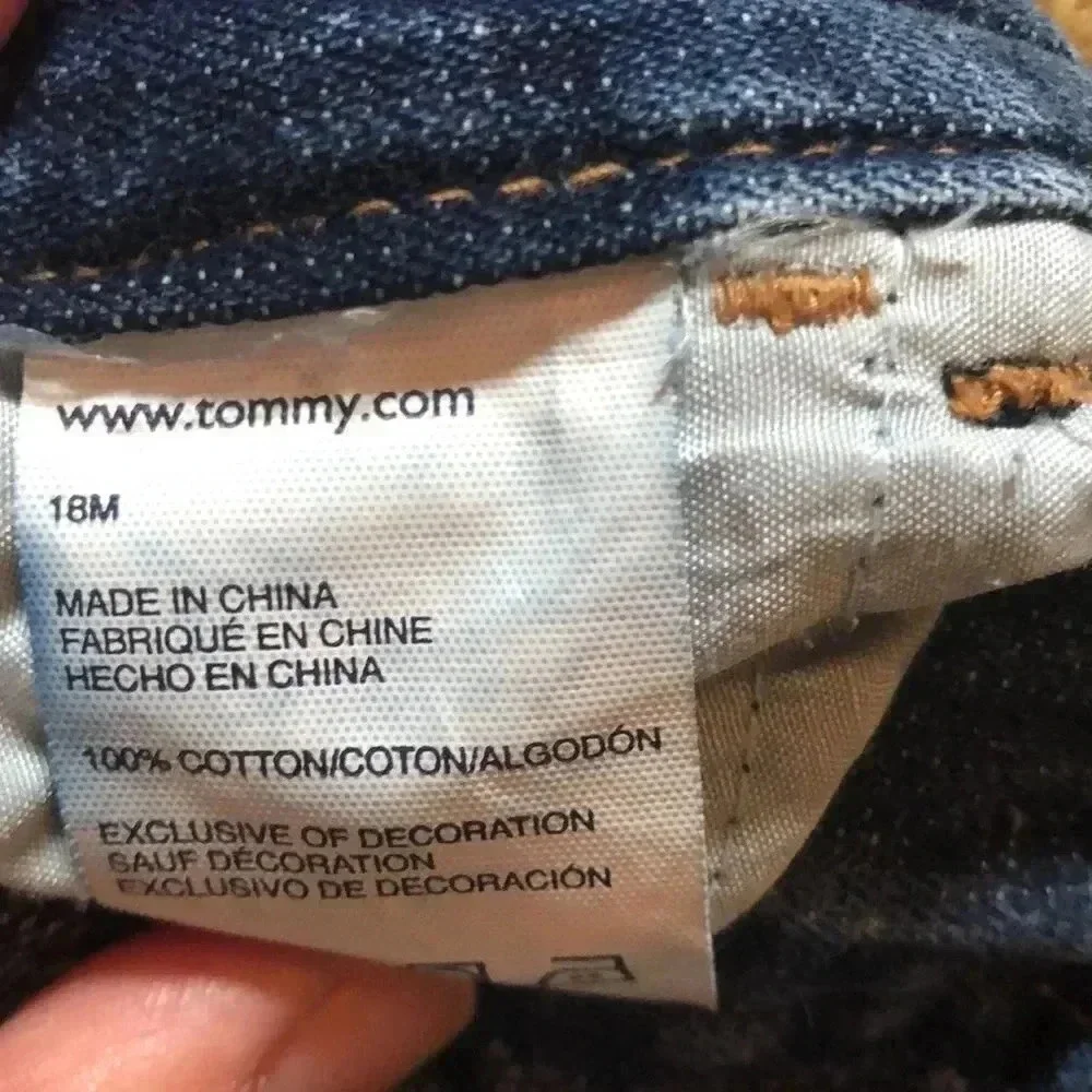 Tommy Hilfiger kids jeans 18M Elastic waist with zipper in one snap - Picture 6 of 6